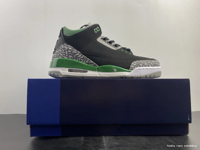 Rep Husky Jordan 3 Pine CT8532-030 Green Air 0812